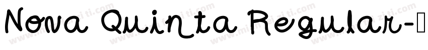 Nova Quinta Regular字体转换